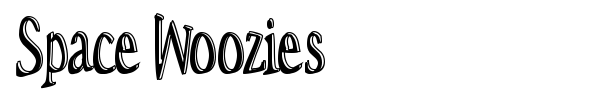 Space Woozies font preview